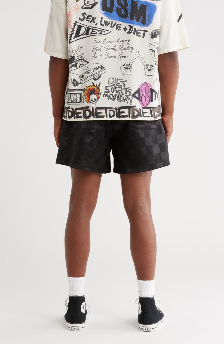 DIET STARTS MONDAY Checkered Shorts, Alternate, color, 