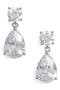 Cubic Zirconia Teardrop Earrings