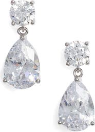Nordstrom Cubic Zirconia Teardrop Earrings