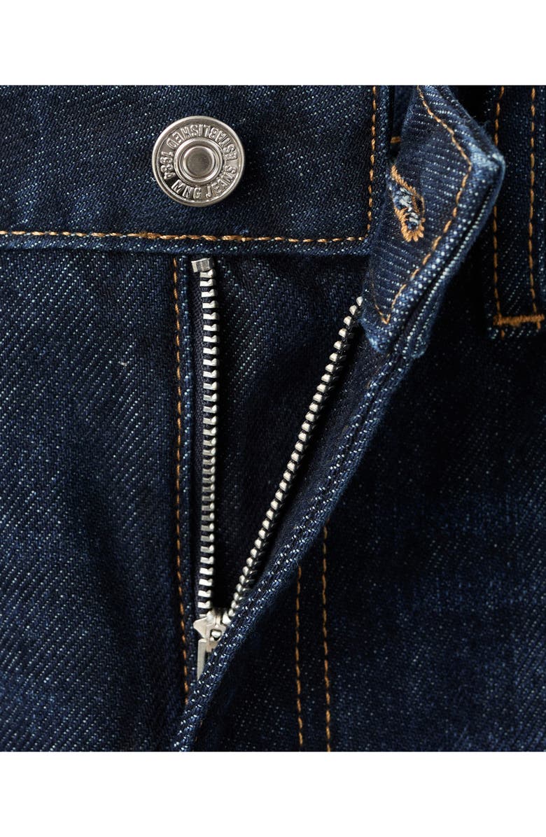 MANGO Crop Mom Jeans, Alternate, color, Dark Blue