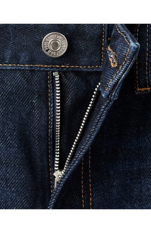 Mango Crop Mom Jeans In Blue