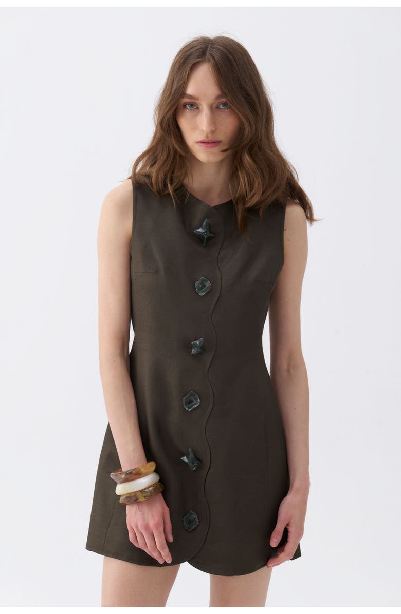 Nocturne Seashell Accessorized Mini Dress, Alternate, color, 