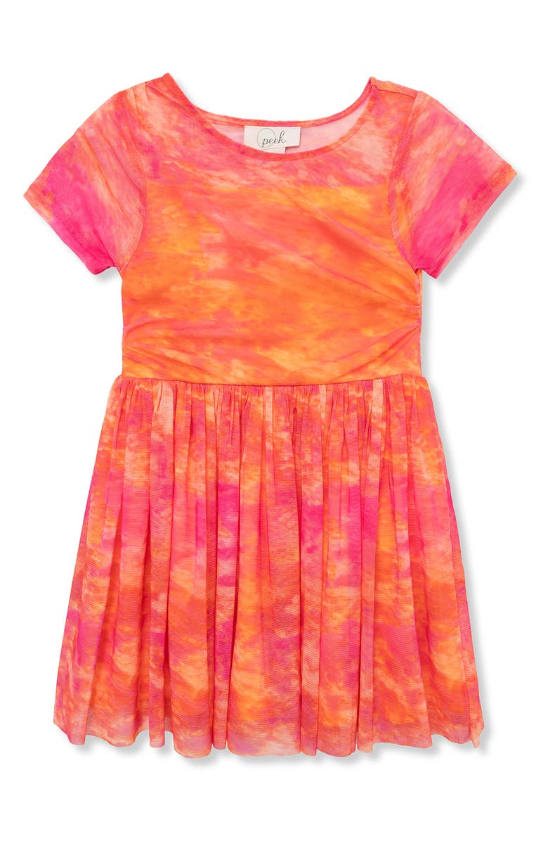 Peek Aren't You Curious Kids' Tie Dye Dress, Main, color,