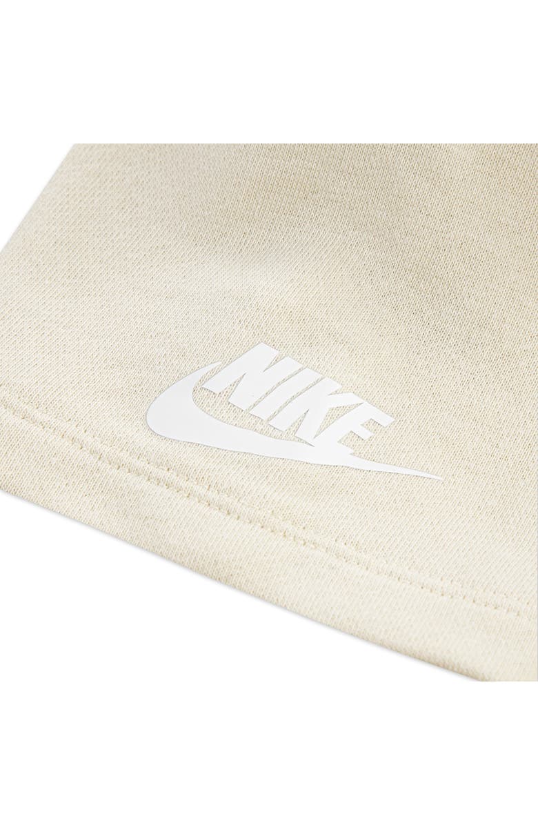 Nike Kids' Logo Graphic French Terry Sweatshirt & Sweat Shorts Set, Alternate, color, Nike Light Khaki