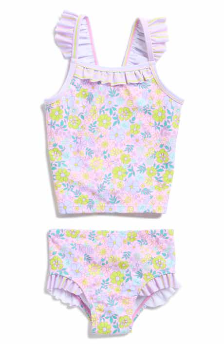 Andy & Evan Floral Tankini Top & Bottoms Set