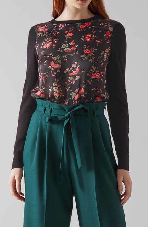 Cyrus Long Sleeve Merino Wool Sweater