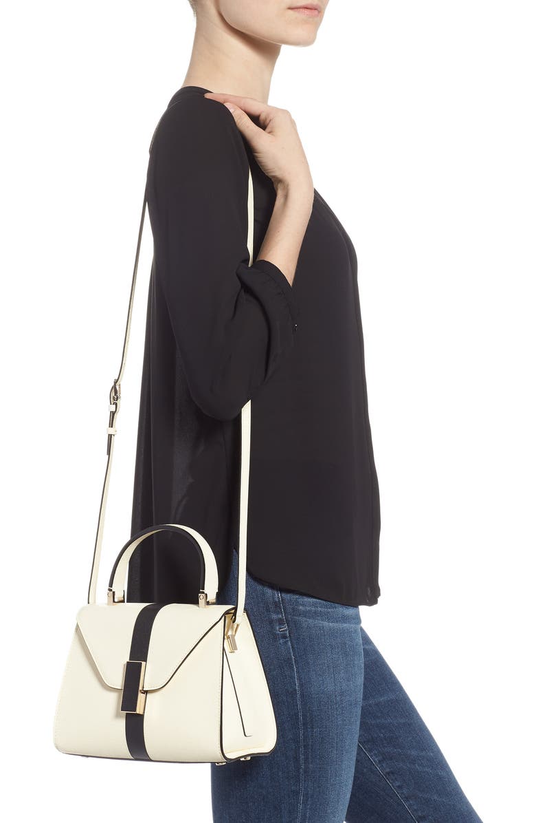 Valextra Mini Iside Top Handle Bag, Alternate, color,