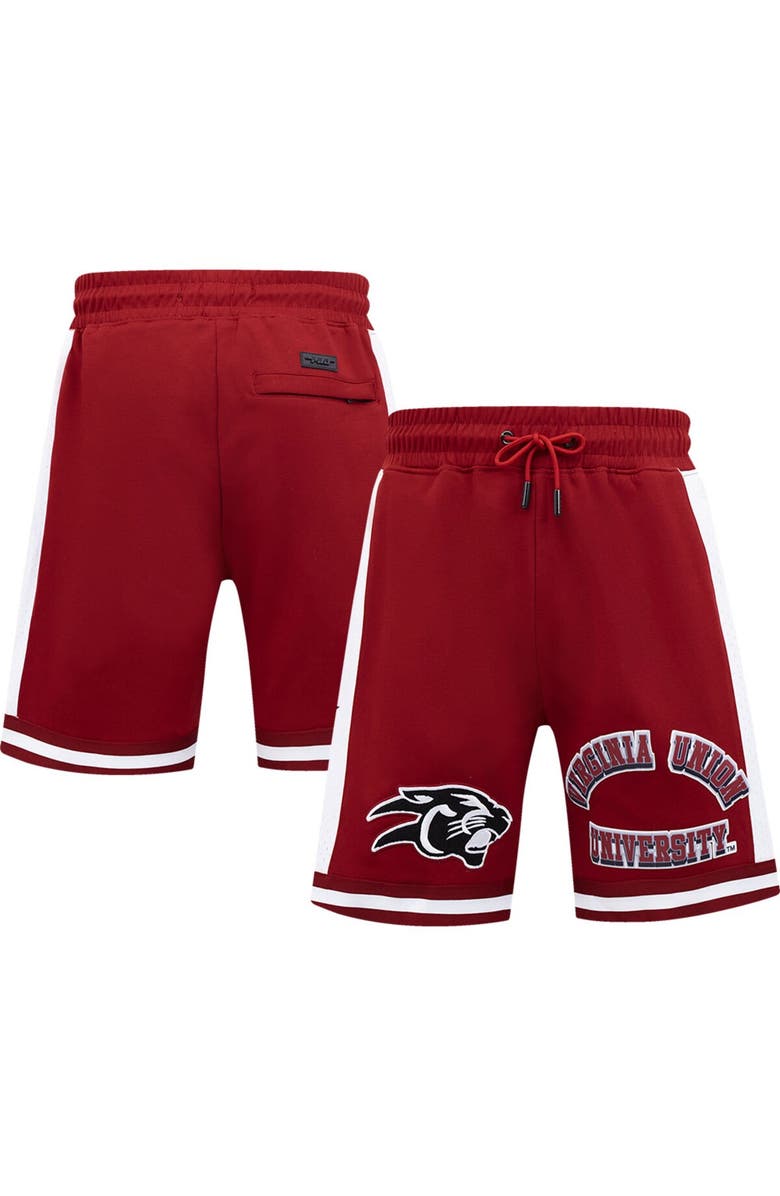 PRO STANDARD Unisex Pro Standard  Red Virginia Union University 2024 NBA All-Star Game x HBCU Classic Chenille Shorts, Main, color, 