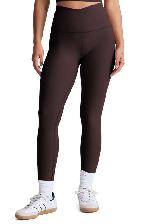 At Your Leisure Space Dye High Waist Midi Leggings