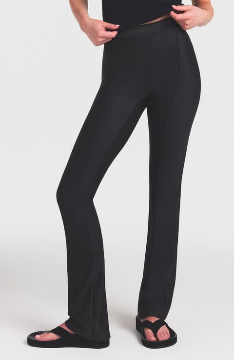 Body High Waist Flare Pants (Regular & Plus)