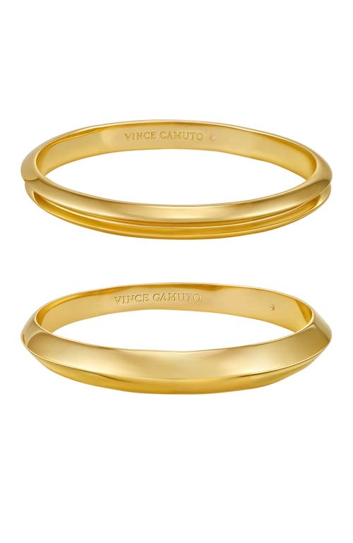 Vince Camuto Bangle Bracelet Set In Gold