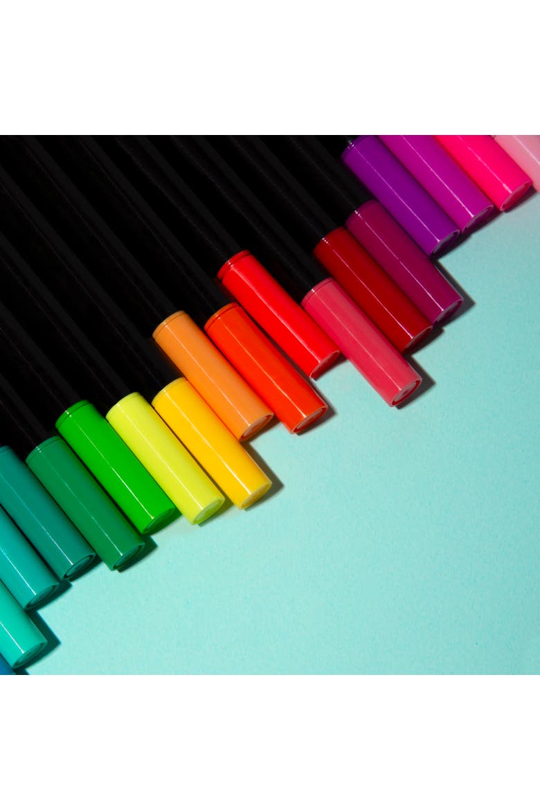 Box of 100 markers, Alternate, color, Multi