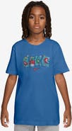 Nike Kids' Sportswear Soccer Boxy Cotton Graphic T-Shirt