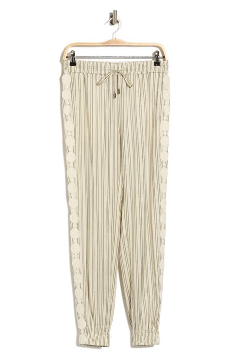 Striped Tapered Trousers