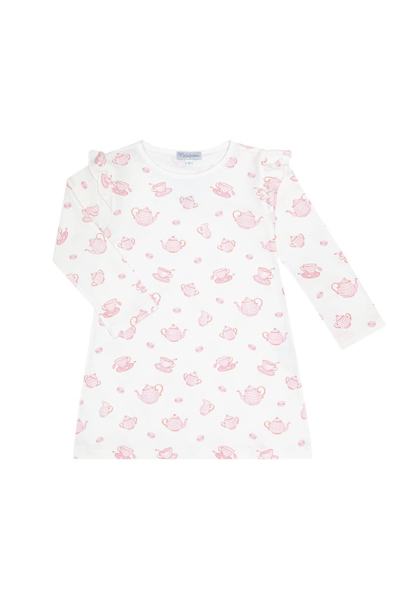 Nellapima Petite Tea Time Print Playtime Dress - Toddler & Little Kid, Main, color, Pink