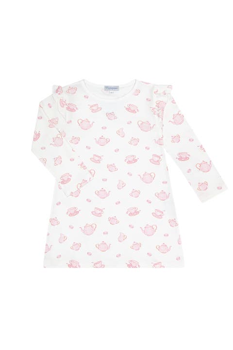 Petite Tea Time Print Playtime Dress - Toddler & Little Kid