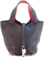 Pre-Owned Hermes Picotin Lock Bag Tricolor Clemence PM