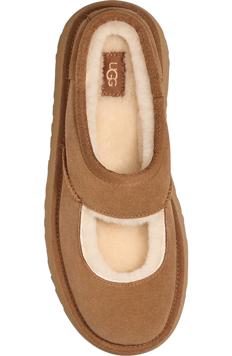 UGG<sup
®</sup
Bea Genuine Shearling Lined Platform Mary Jane, Alternate, color, Chestnut
