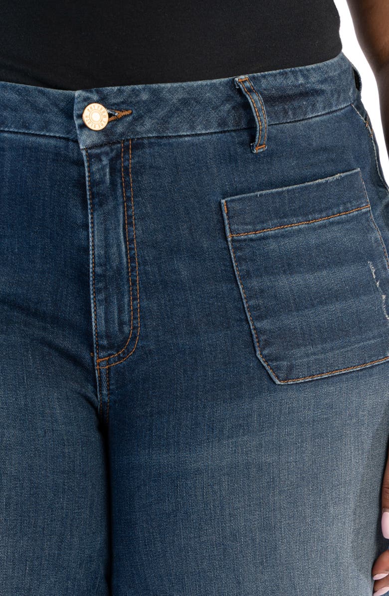 KUT from the Kloth Meg High Waist Ankle Wide Leg Jeans, Alternate, color, 