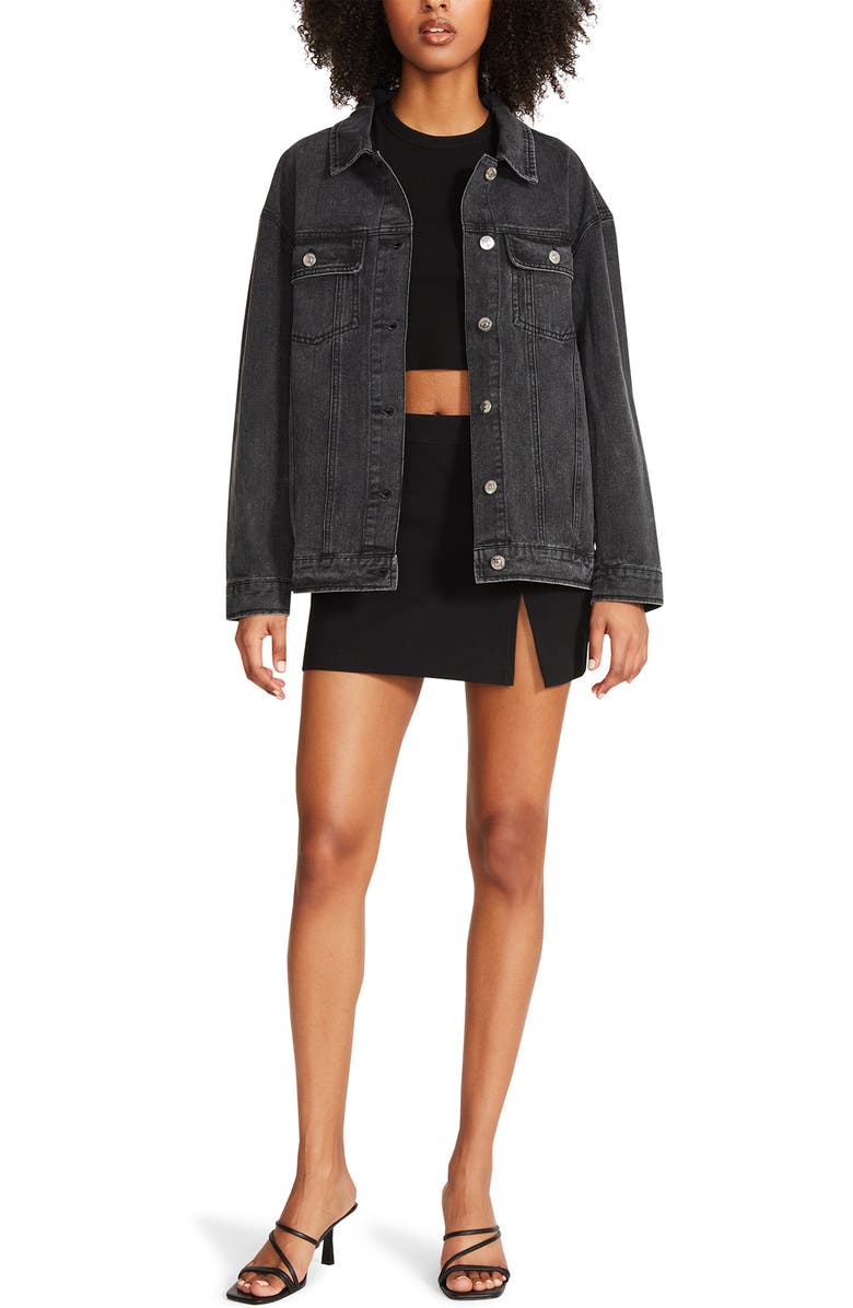 Steve Madden Denim Trucker Jacket, Alternate, color, 