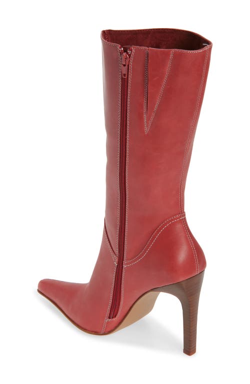 Jeffrey Campbell Dotty Boot In Red