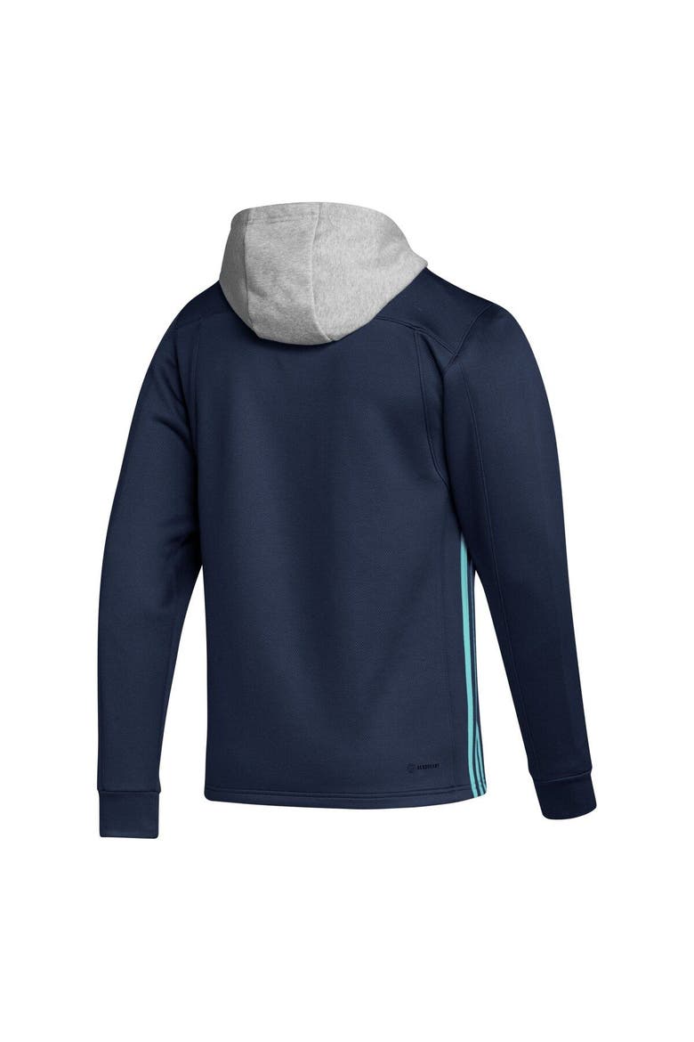Men's adidas Deep Sea Blue Seattle Kraken Skate Lace Primeblue Team Pullover Hoodie, Alternate, color, Navy