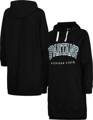 GAMEDAY COUTURE Women's Gameday Couture Black Michigan State Spartans Take a Knee Raglan Hooded Sweatshirt Dress