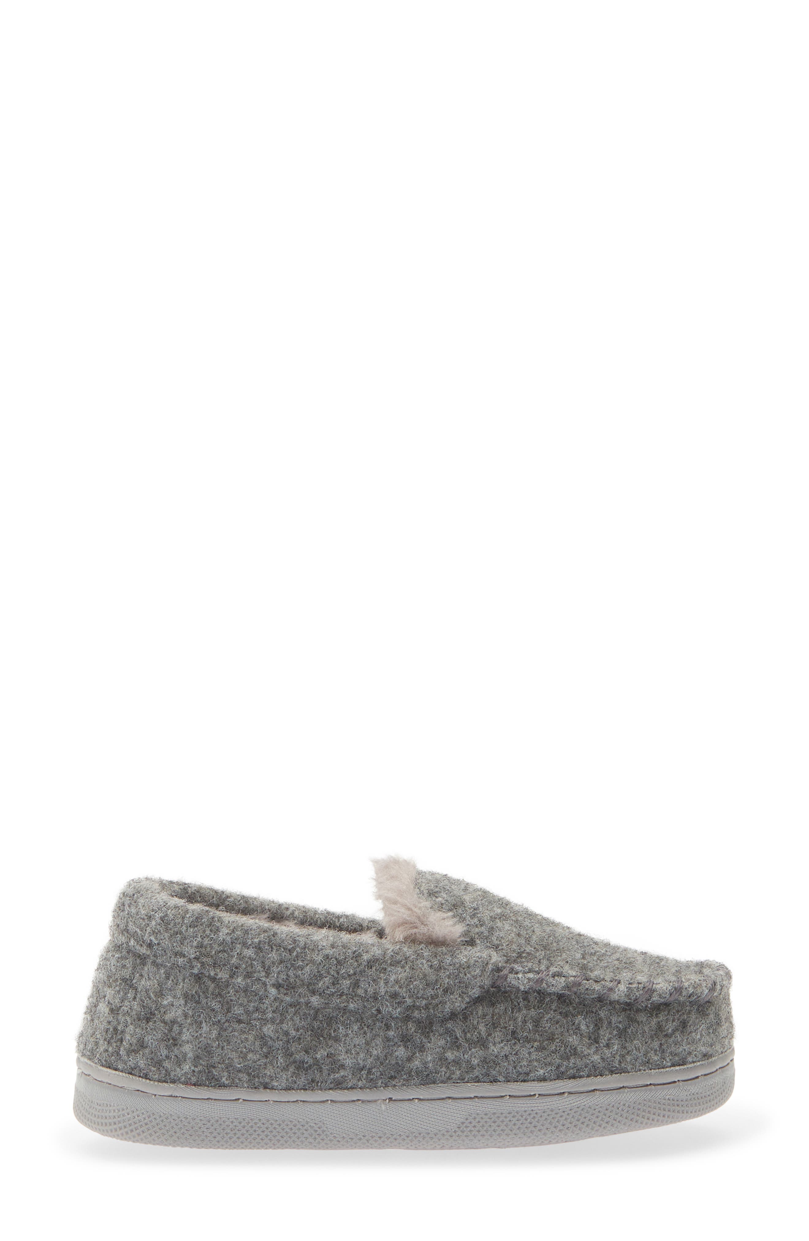Kids' Mateo Moc Slipper, Alternate, color, GREY