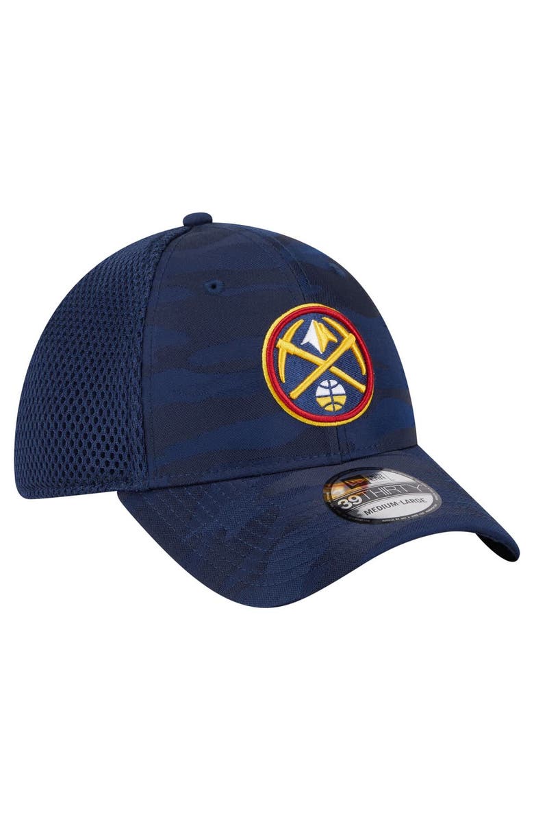 New Era Men's New Era Navy Denver Nuggets Subtle Camo 39THIRTY Flex Hat, Alternate, color, Navy