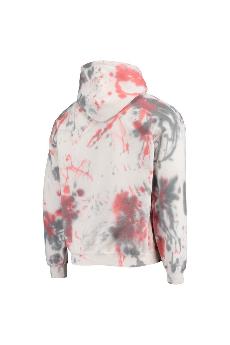 Men's Junk Food Cream Houston Rockets Tie-Dye Pullover Hoodie, Alternate, color, White