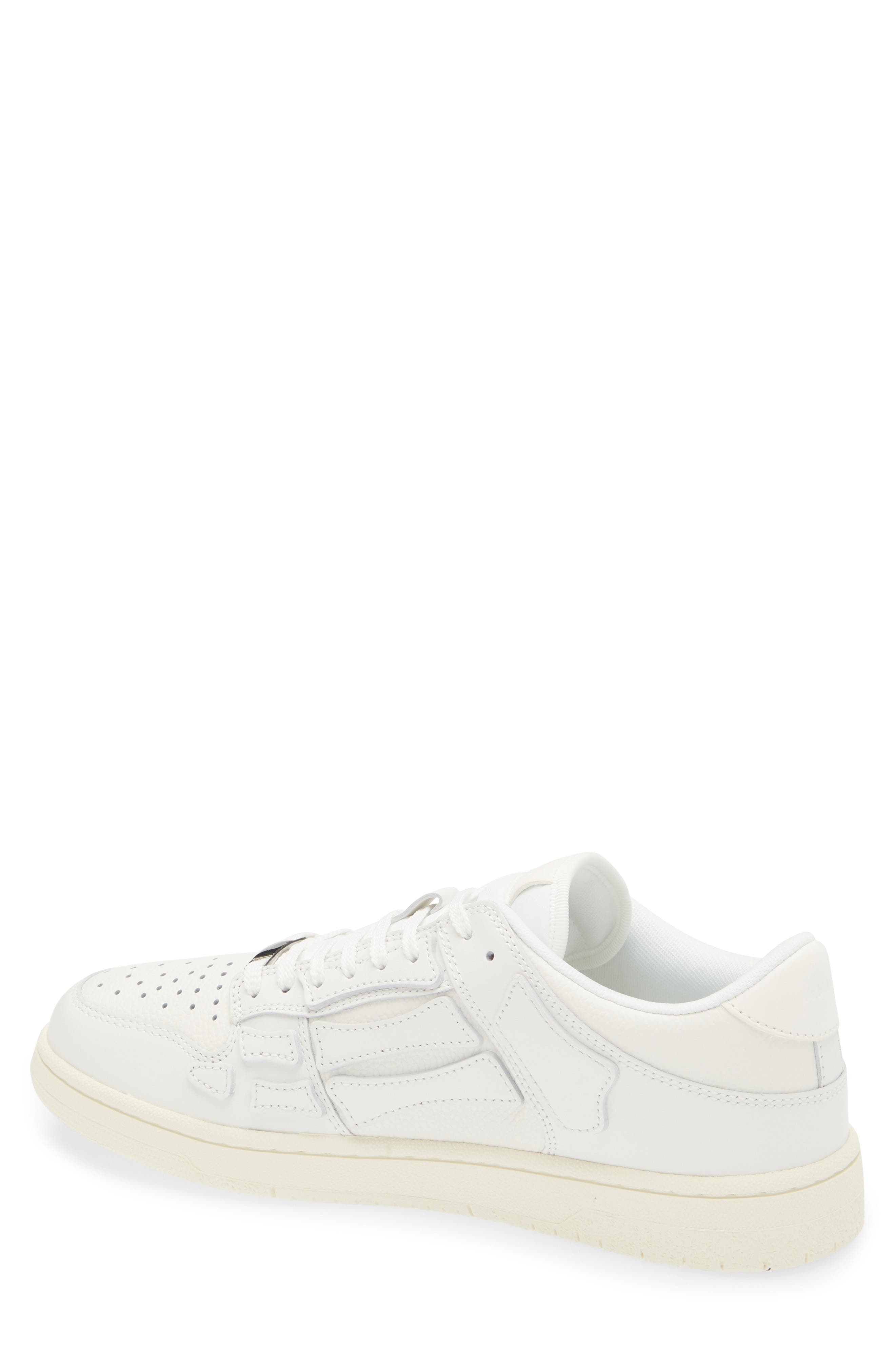 AMIRI Skeleton Low Top Sneaker, Alternate, color, White/ White/ Vintage