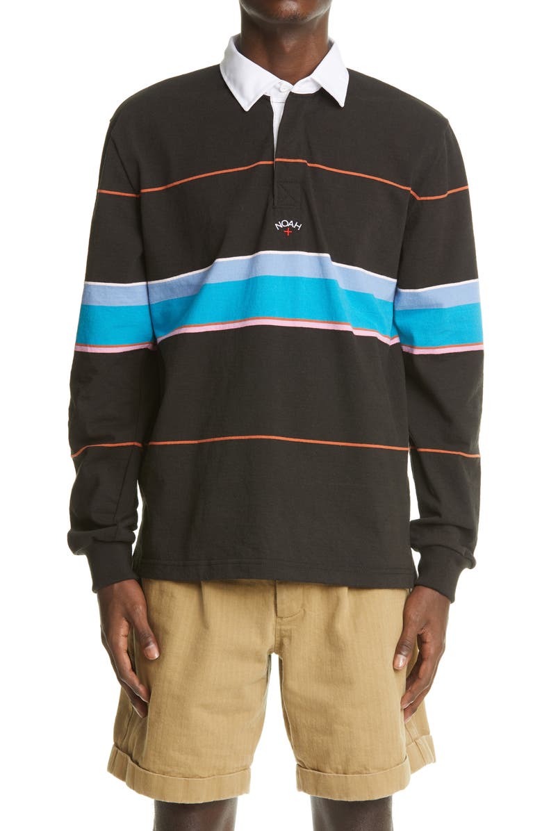 Noah Multicolor Stripe Rugby Shirt, Alternate, color,