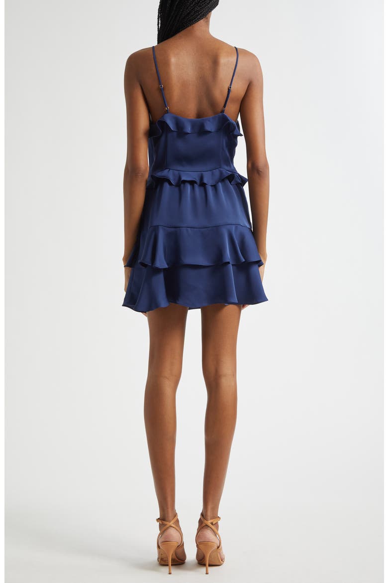 Maria Ruffle Detail Minidress, Alternate, color, SPRING NAVY