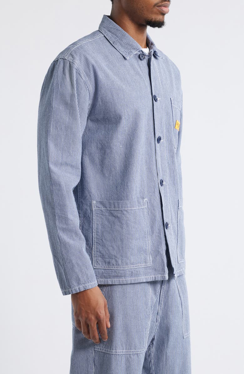 Service Works Hickory Stripe Chore Jacket, Alternate, color, Hickory