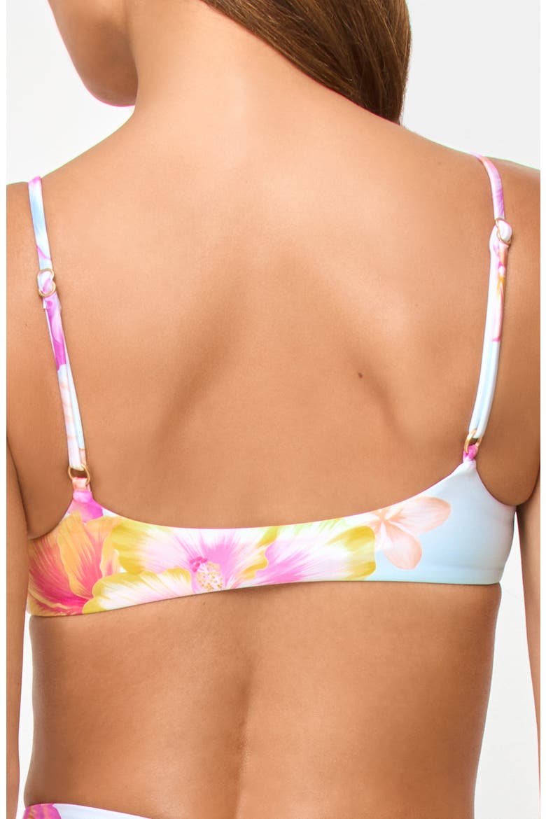 Presley Rib Bikini Top, Alternate, color, HIBISCUS AND PLUMERIAS OH MY