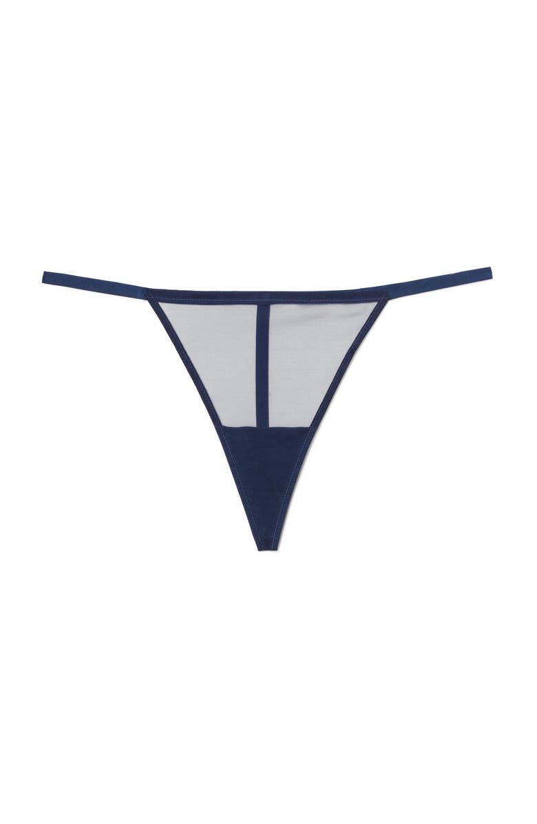 Adore Me Ismelka G-String Panties, Alternate, color, Dark Blue
