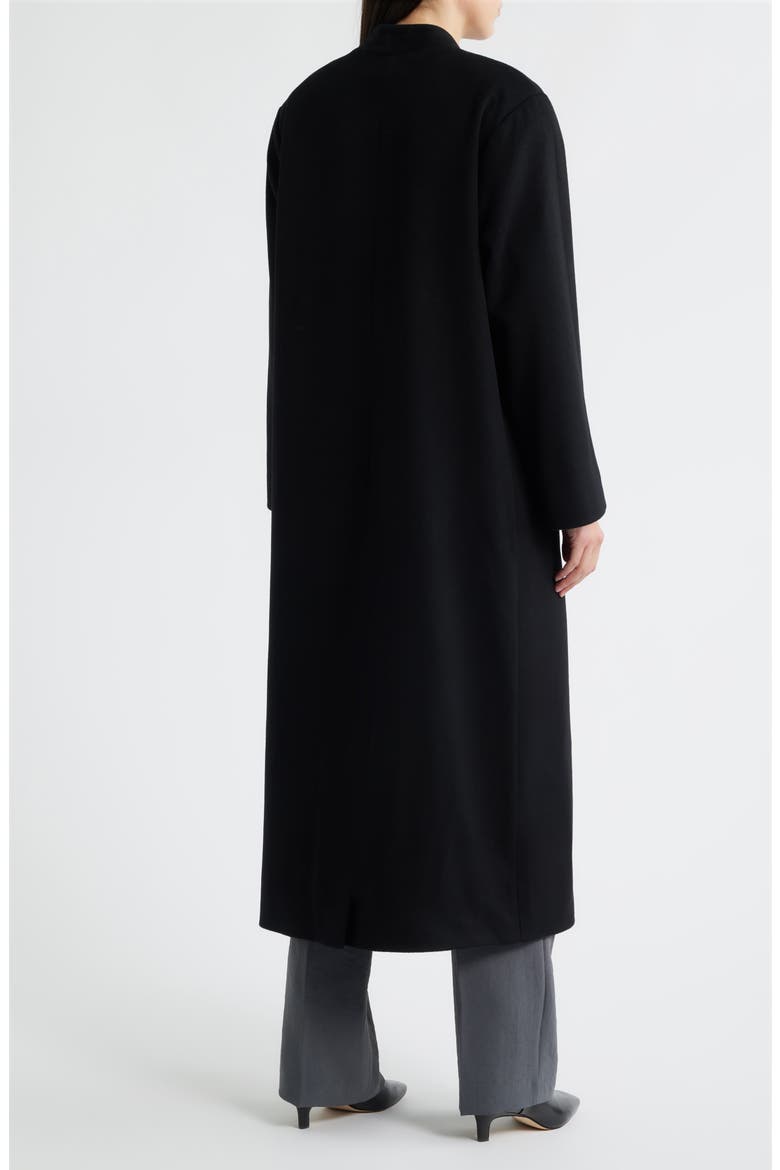 Layla Double Breasted Wool Coat, Alternate, color, BLACK