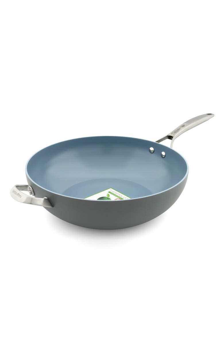 GreenPan Paris 12 1/2-Inch Anodized Aluminum Ceramic Nonstick Wok, Main, color, 