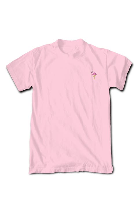 Flamingo Embroidered T-Shirt
