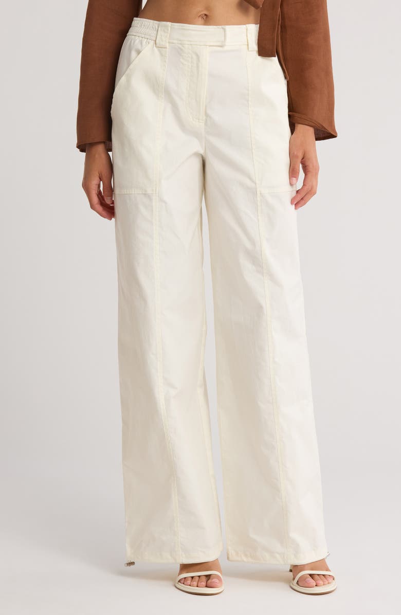 Simkhai Delfina Cargo Pants, Main, color, Natural White