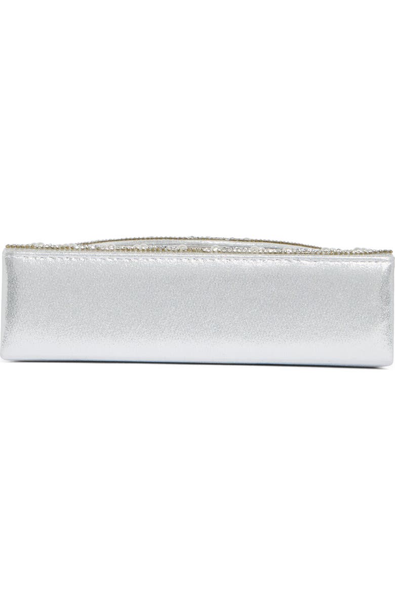 ALESSIA BIANCHI Jeweled Crystal Clutch, Alternate, color, Silver