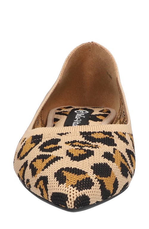 Bella Vita Mireya Knit Flat In Brown