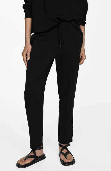 Pintuck Pleat Drawstring Pants