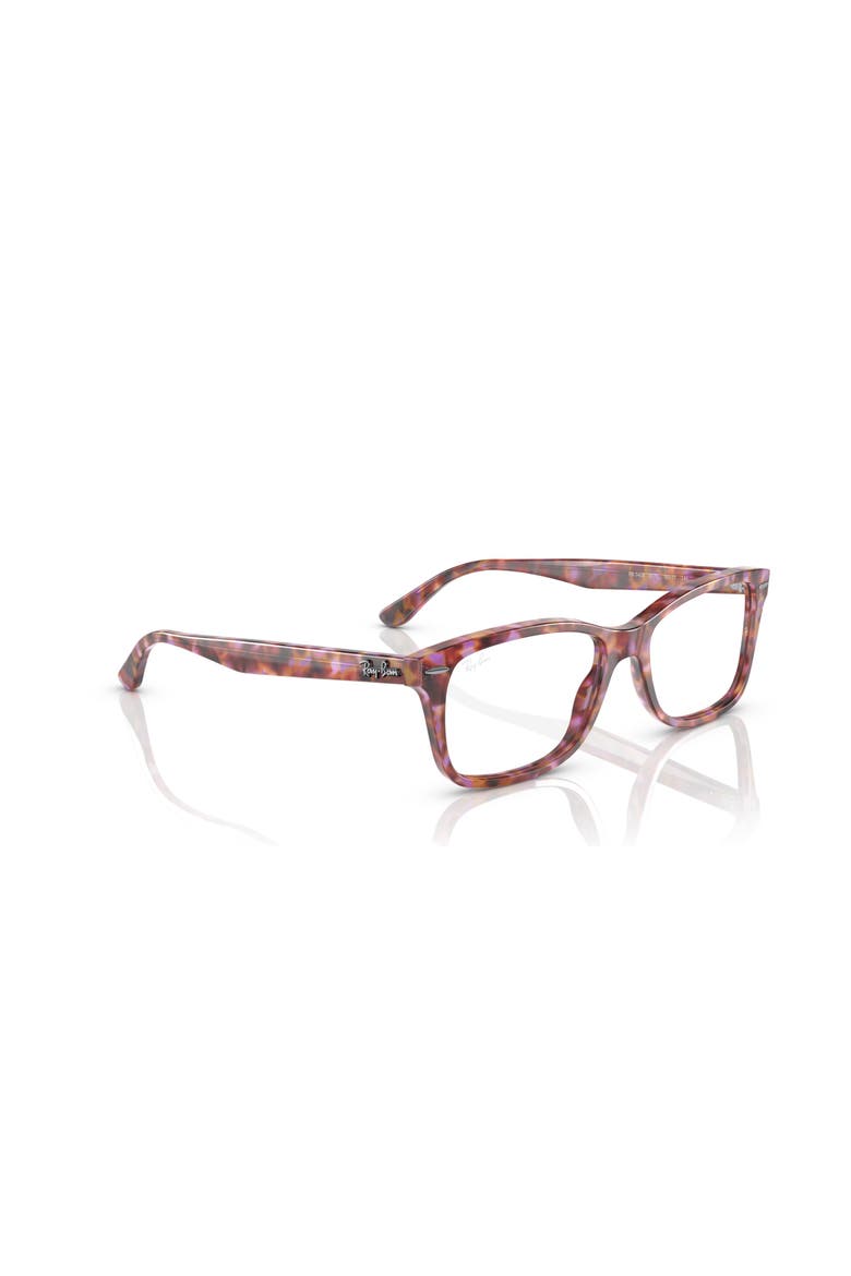 55mm Square optical glasses, Alternate, color, Red