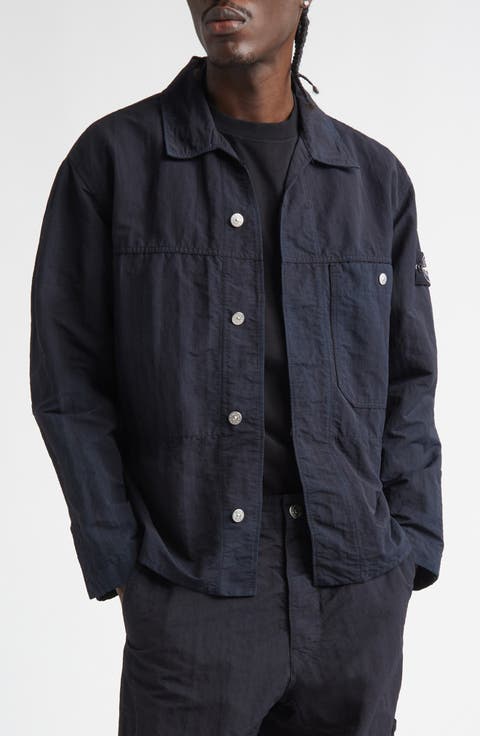 Compass Logo Patch Shirt Jacket