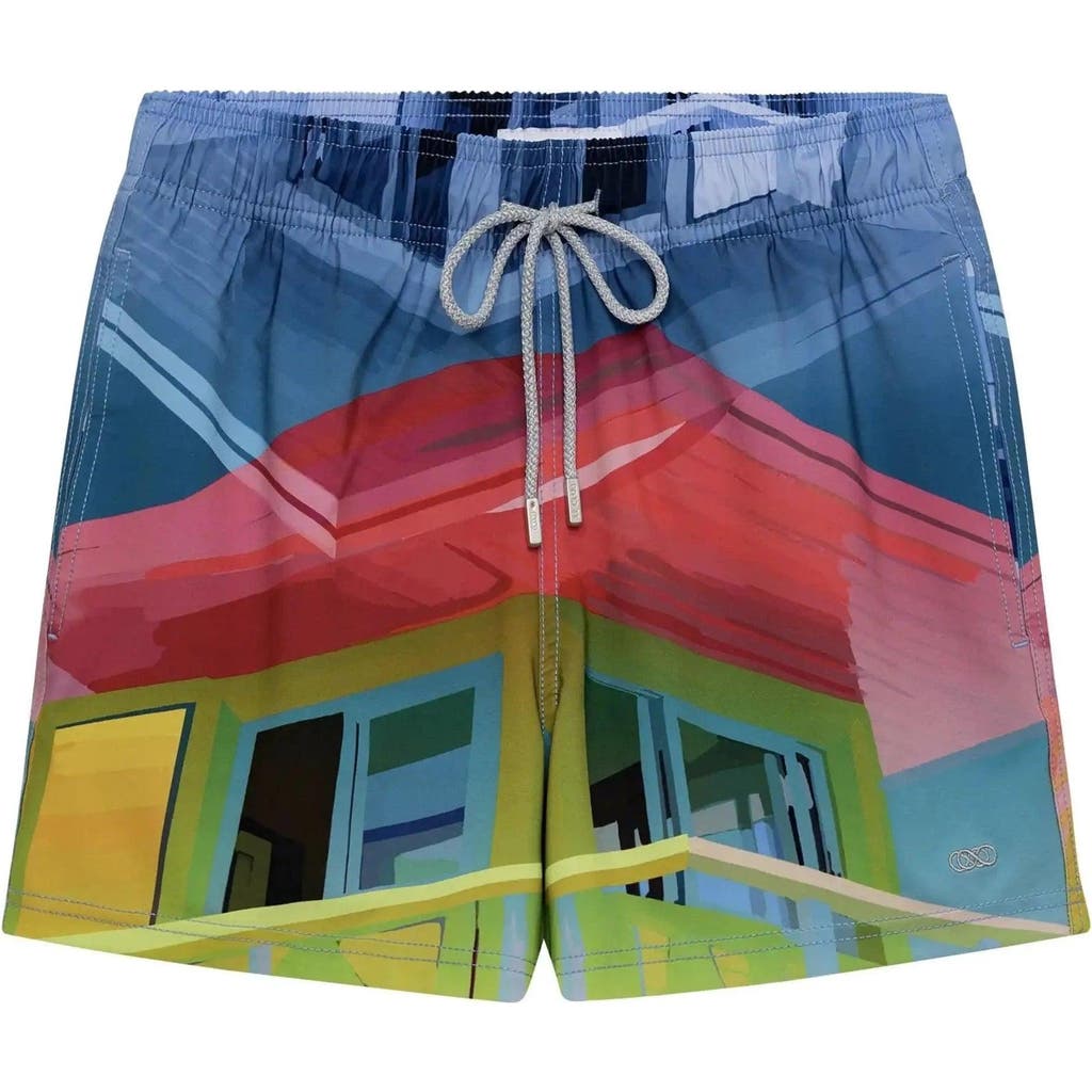 Le Club Resortwear 4.25" Le Club 4 Way Stretch Mens Swim Trunk
