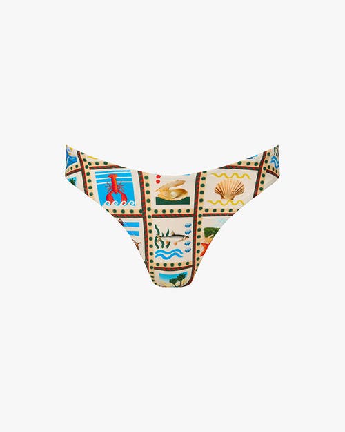 Weworewhat Classic Scoop Bottom In Off White Mlti