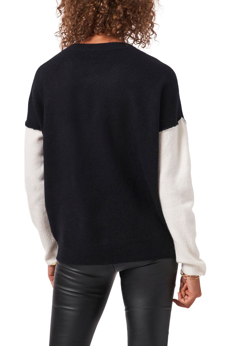Vince Camuto Colorblock Sweater, Alternate, color, 
