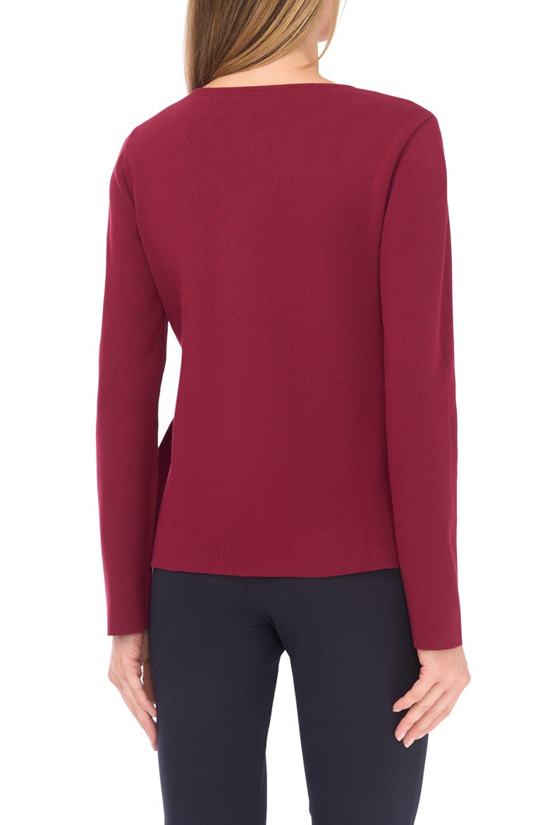Collarless Cardigan, Alternate, color, VINEYARD