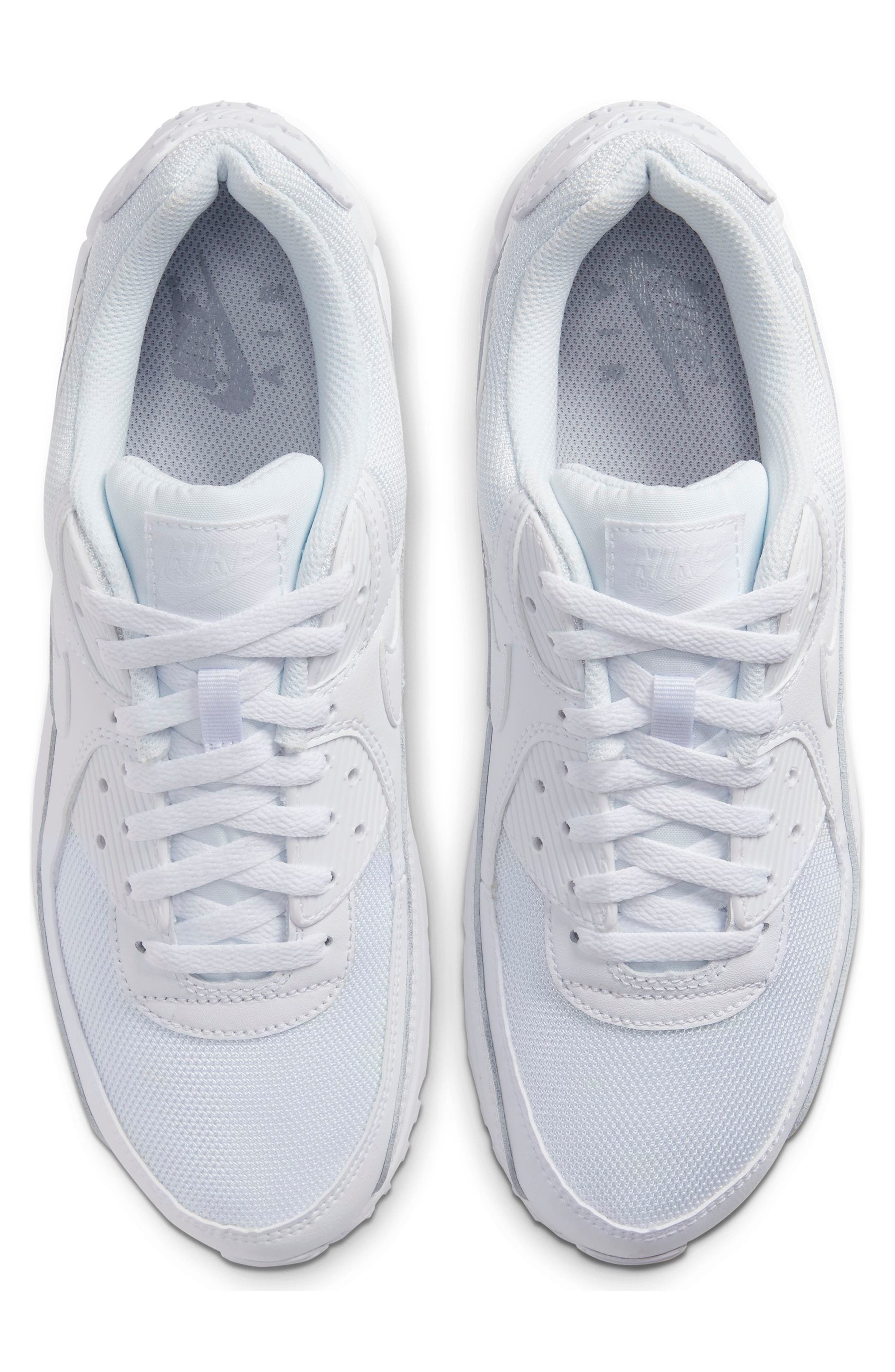 Nike Air Max 90 Sneaker, Alternate, color, 100 White/White
